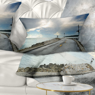 Coussin rétro avec sentier Sea & Shore
