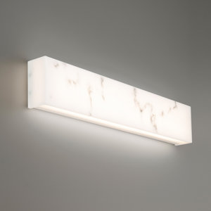 1-Light Dimmable LED White Bath Bar