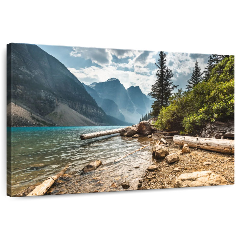 Lac Moraine emblématique d'Alvord, H 30 po x l 45 po
