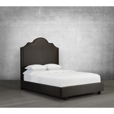 Lit plateforme tapissier à profil bas