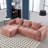 Modular Sectional Sofa, L-Shaped Sofa With Small Side Pockets-1780473957