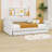 Queen Upholstered Daybed with USB Charging and Storage Drawers-1402547749