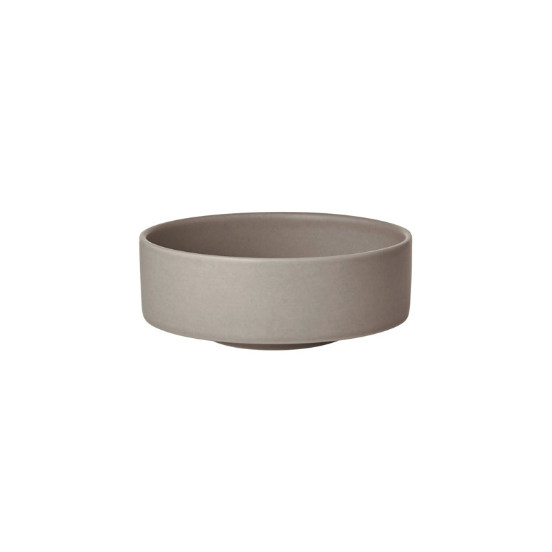 MAKOTO Japanese Style Stoneware Bowl - Medium, Elephant Skin (grey)