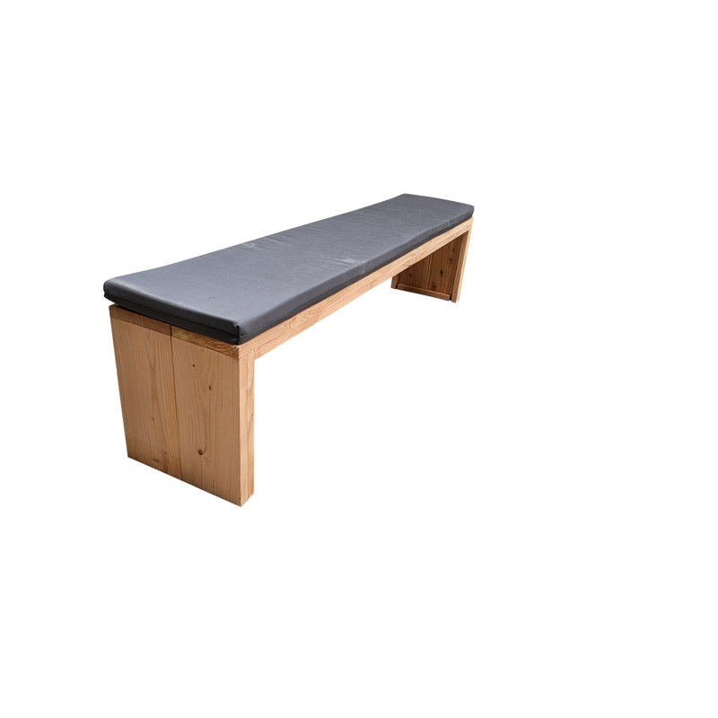 Pitcairn Manufactured Wood Wood Outdoor Bench, 43 cm H x 120 cm W x 38 cm D