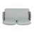 Steel Loveseat And Table, Off White+Grey-1050234381-1050234368