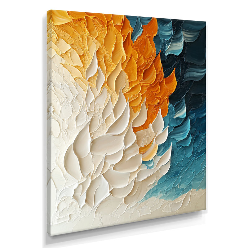 Oliveria Biomorphism Wave to Sand Migre I - Biomorphism, art mural, H 44 po x l 34 po, Toile tendue, Ne s’applique pas