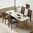Dining Chairs Set Of 4, Button-tufted Upholstered Fabric Chairs With Solid Wood Legs, Modern Armless Side Chairs For Dining Room & Kitchen(brown)﻿-1080975584-1086689692