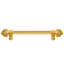 Cricket Cage 6 inches c.c. with 5/8 reeded center long pull large finial in Antique Brass-260496002-260496006