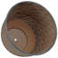 Pot de fleurs d'extérieur rond en métal 12,5 po x 12,5 po x 10,75 po Brun - Ralene-2076684570-2076684569