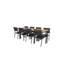 Anoki 8 - Person Teak Patio Dining Set with Extendable Rectangular Table