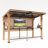 10' x 8' Solid Cedar Outdoor Gazebo Bar Pavilion with Built-In TV Mount-124555208
