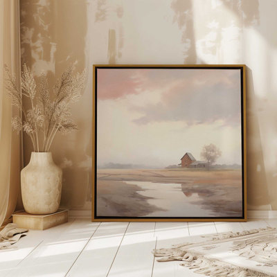 Rustic Barn Reflections, reproduction sur toile