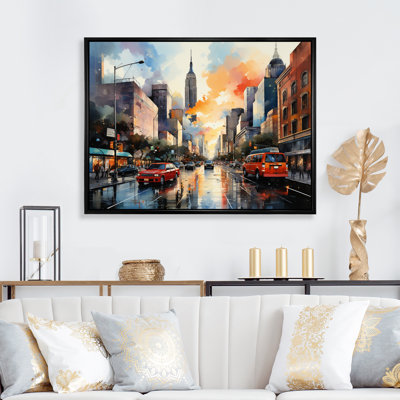 Pop Art New York III - Cityscapes Canvas Prints