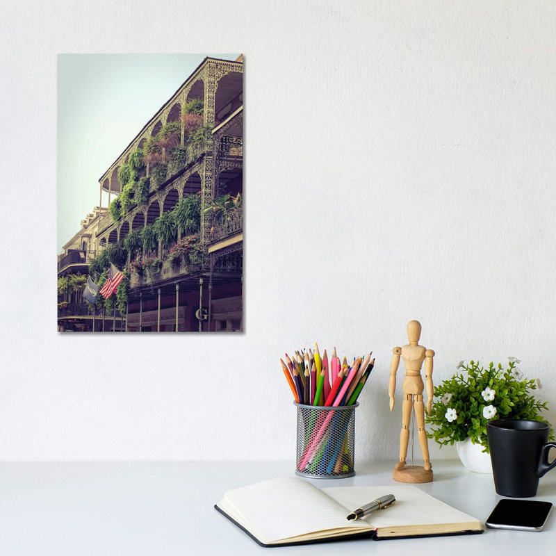 French Quarter New Orleans by Ann Hudec - Wrapped Canvas Print, 20.32 cm H x 30.48 cm W