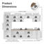 Ensemble de rangement pour garde-manger 3 tiroirs 3 armoires murales Cotreau