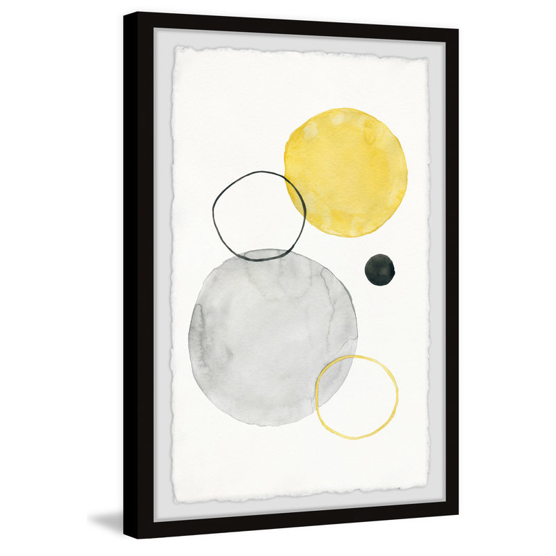 Linked Circles - Single Picture Frame Painting, 45 cm H x 38 cm W