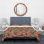 Ensemble de housse de couette designart fleurs avec branches d’arrière-plan-35228410