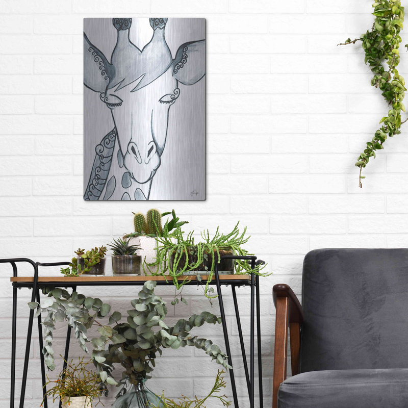 «Whimsical Baby Giraffe» par Yass Naffas Designs, H 16 po x l 12 po