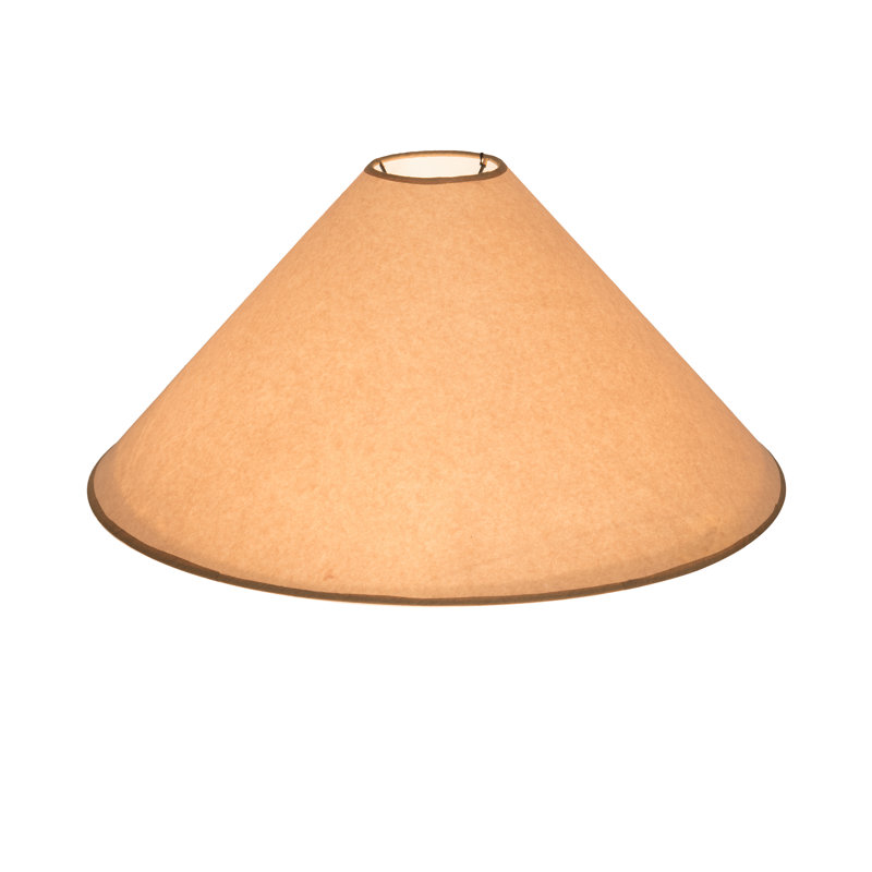 21"W X 10"H Simple Tan Paper Shade