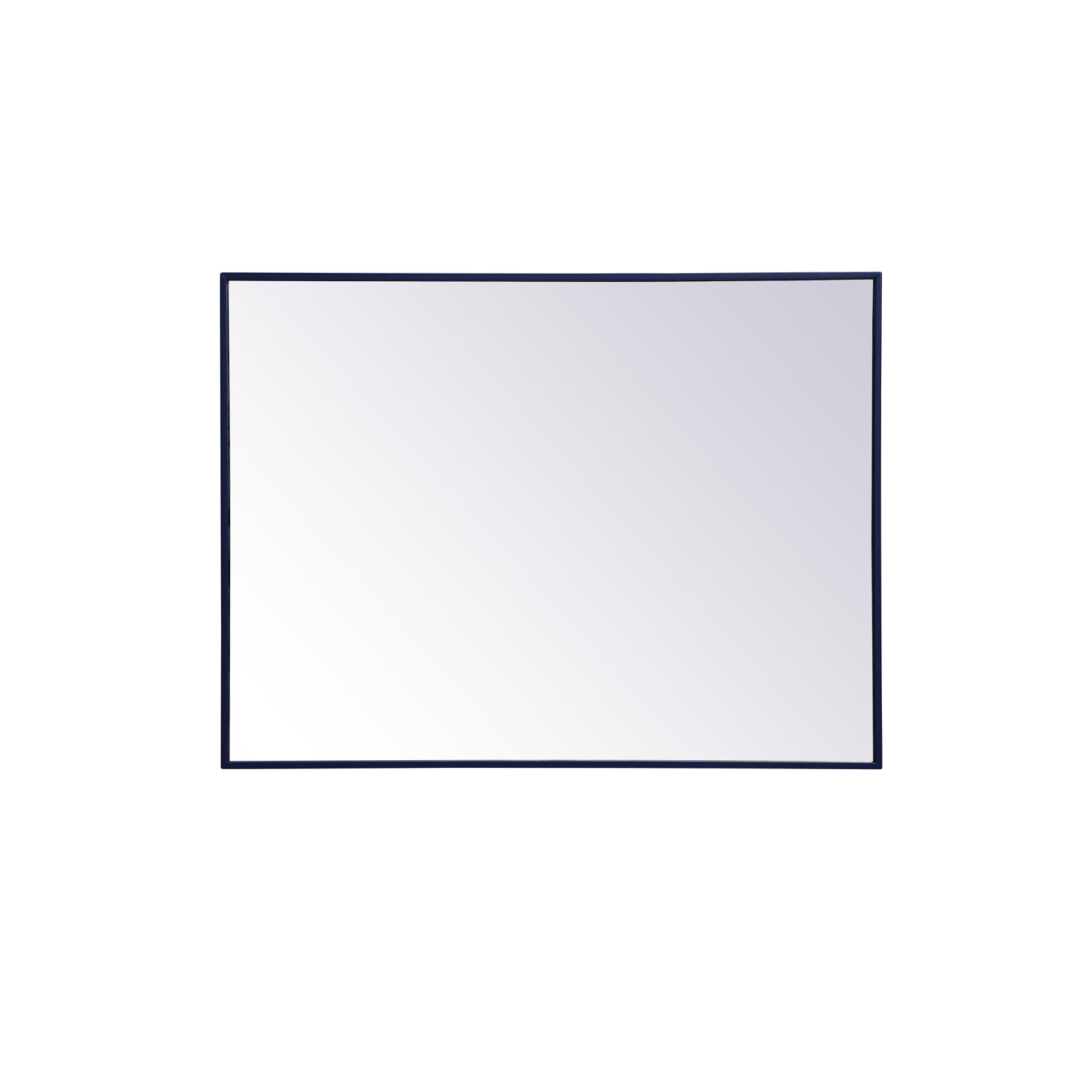 Sabine Metal Rectangle Wall Mirror, 40" x 30", Blue