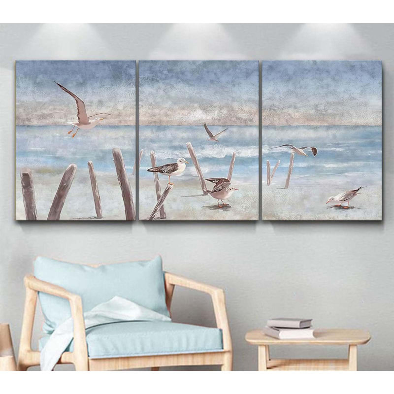 3 Piece Wrapped Canvas Wall Art, 60 cm H x 120 cm W