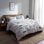 Ensemble de housse de couette Coastal de 3 - Ensemble de literie et de coussins Blue Drift Shore