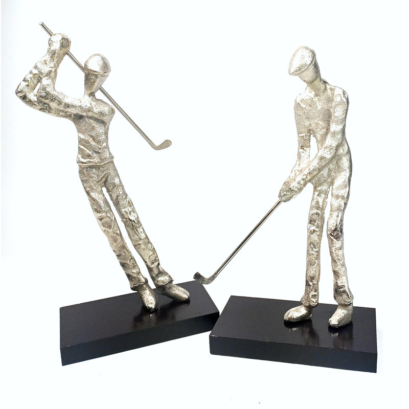 Figurine golfeur stylisée