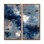 «Blue White Sturdy Guardians Accents With Grey», reproduction d'art sur toile abstraite bleue, 2 pièces