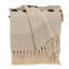 Jeté en coton beige