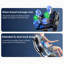 Fauteuil de massage électrique multifonctionnel ergonomique brun