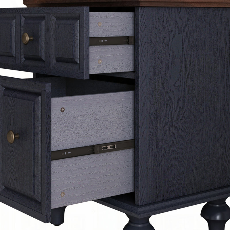 20.47"Bedside Cabinet, Black