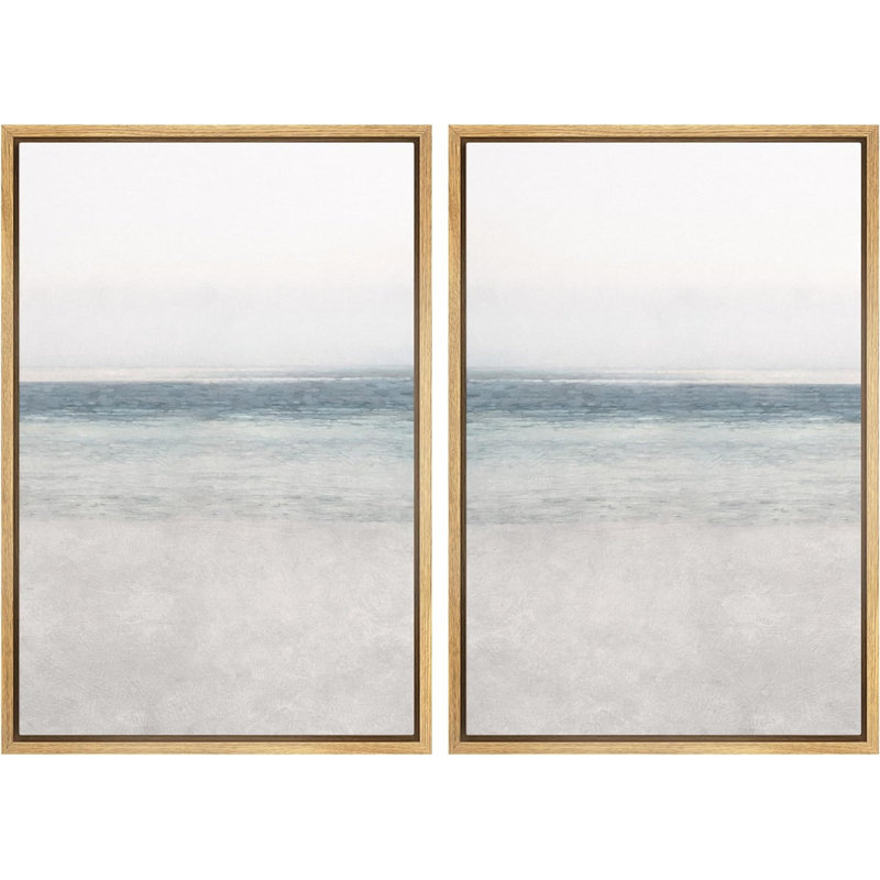 Plage côtière 2 pièces, Naturel, H 24 po x l 32 po