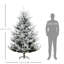 Arbre artificiel 7,5 pieds, 1218 pousses d'aspect naturel, auto-extensible, antidéflagrant, base de 88,26 pouces de hauteur, ouvert, antidéflagrant