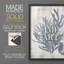 Reproduction encadrée de varech II - bois massif-112365409-112365408