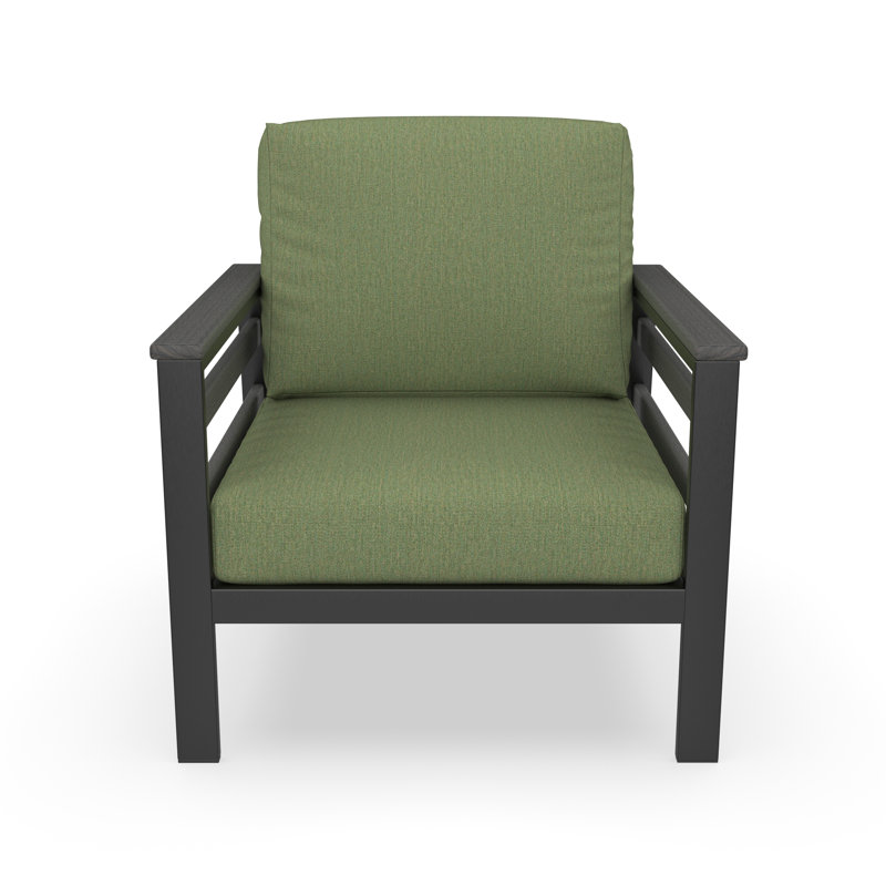 Townsend Patio Chair with Sunbrella® Cushions, Gray, Sunbrella Canvas Fern