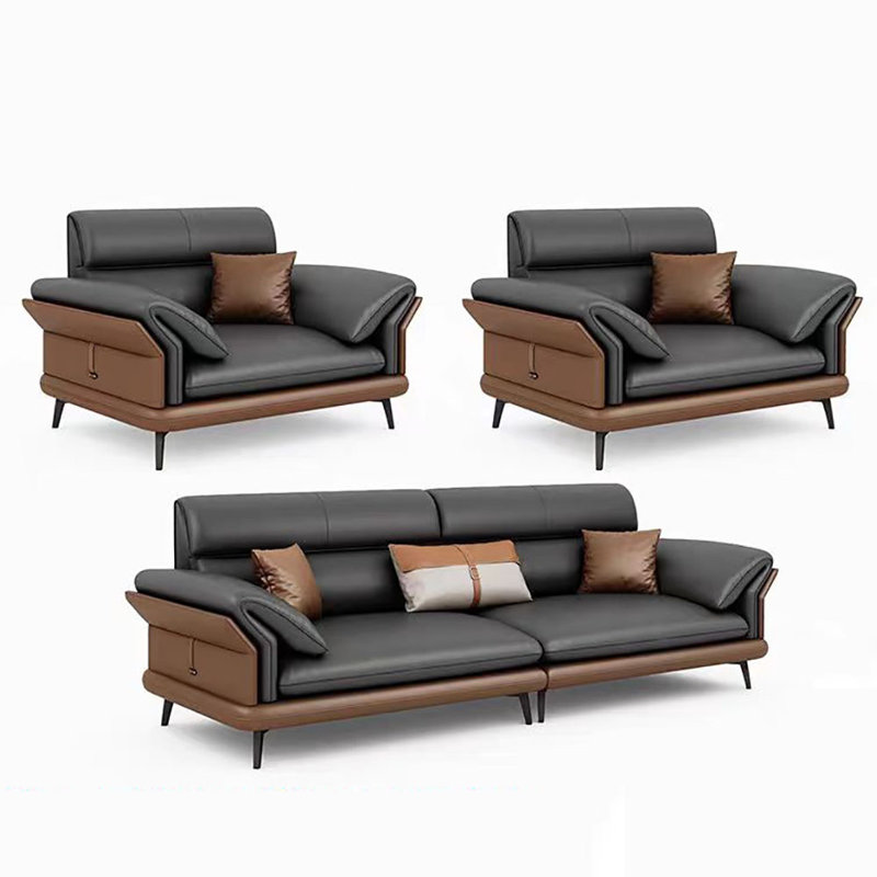 Italian style simple business reception sofa set