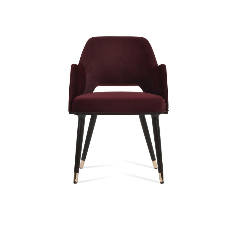 Chaise en bois Marash Arm, Wengé
