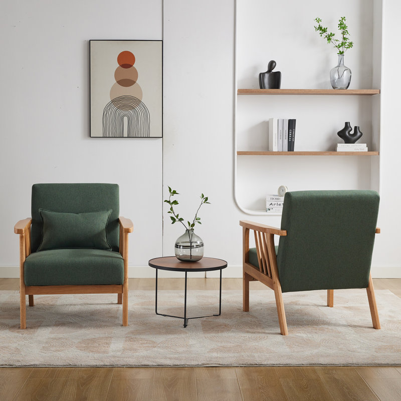 Fauteuil Raeliegh, Lin vert