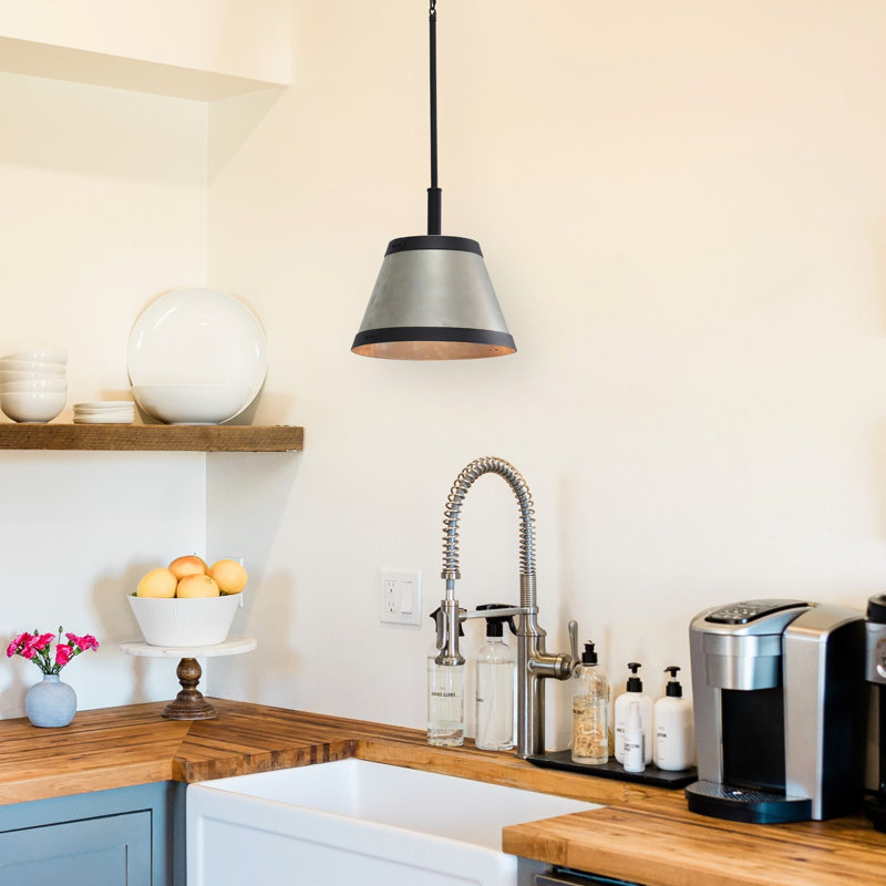 Barwyn 1 - Light Metal Cone Pendant Light