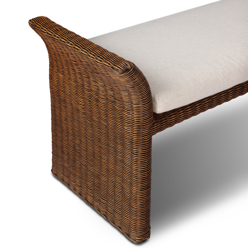 Fiora Rattan Bench