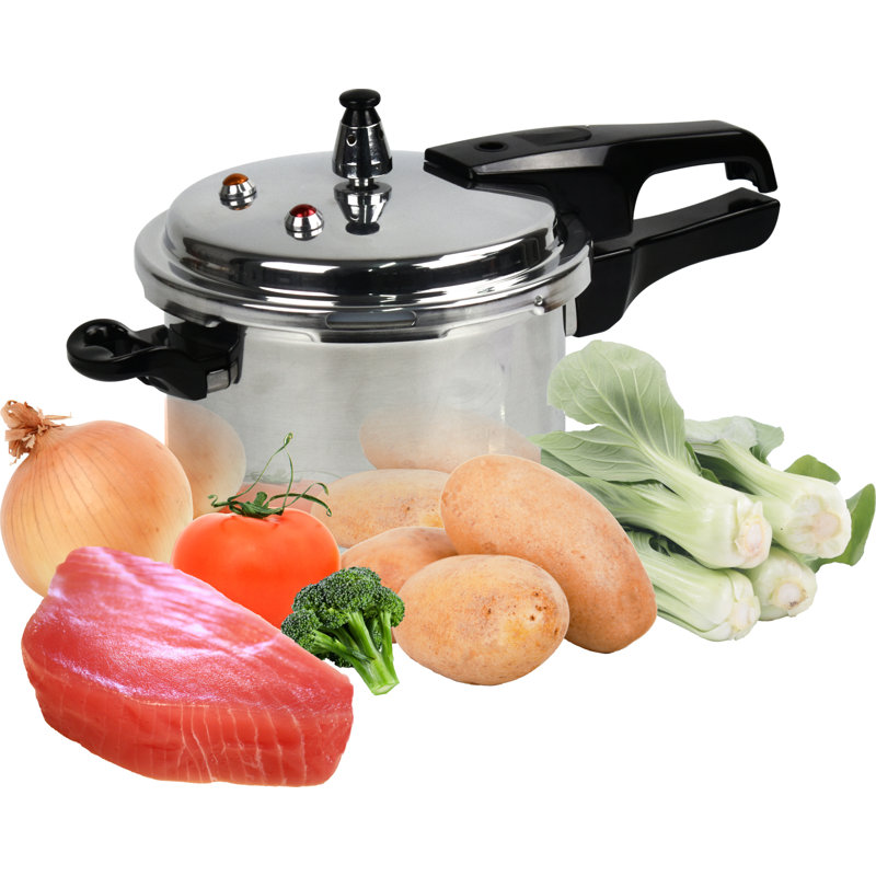 Professional Premium Aluminium Induction Pressure Cooker, 5.51cm H x 14.96cm W x 7.87cm D