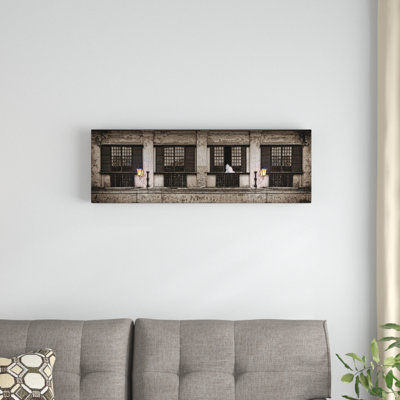 " Cat Sitting On Window Sill Of Building, Vigan, Ilocos Sur, Philippines, Day " by Panoramic Images