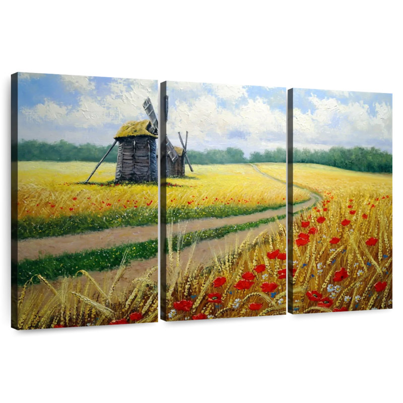 Alvord Poppy Meadow Windmill, 32" H x 50" W