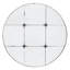Miroir mural rond 36 po en verre de style traditionnel pour salle de bain, vestibule, console - Design rustique et romantique avec motif de fleurs en résine 35,8 po X Make Your Home Shine