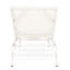 Chaise longue blanche pour l'extérieur de deux pièces - Maille en nylon, structure en aluminium, détails fabriqués à la main, ensemble de 2 chaises blanches, aluminium, détails