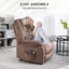 Amareona 90cm Wide Velvet Lift Assist Standard Recliner with Massager-1019979446