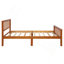 Lit plateforme en bois avec tête et pied de lit (chêne)-1049716447