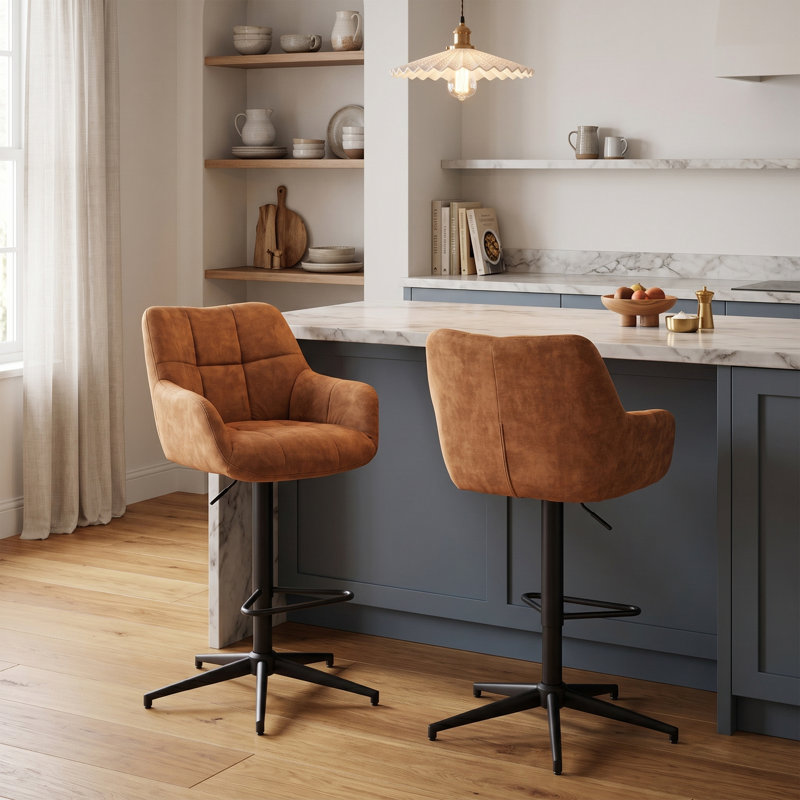 Bar Stool, Orange