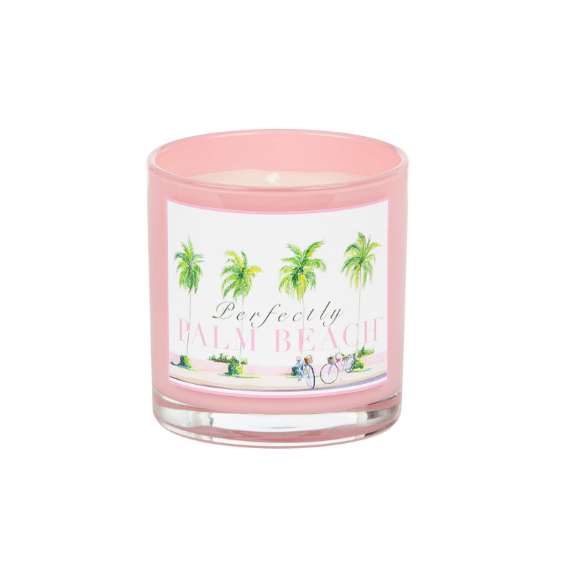 Perfectly Palm Beach Carefree Scented Glass Jar Candle