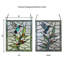 Panneau de vitrail 10 "H Happy Hummingbird